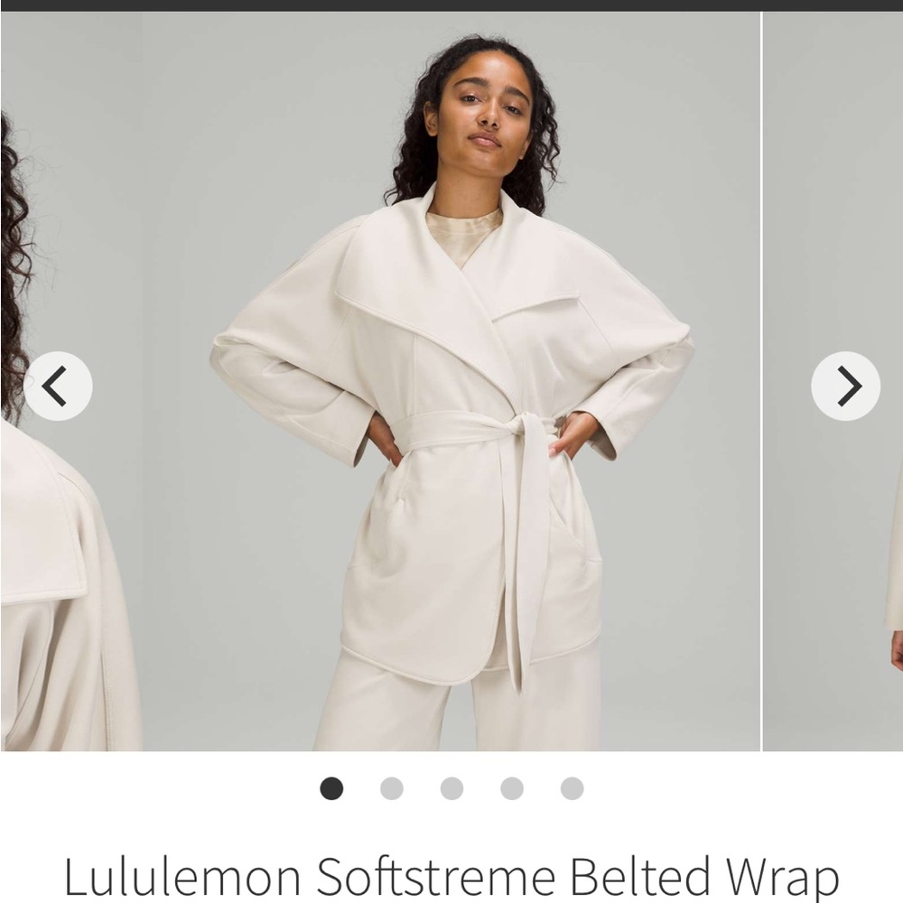 Lululemon Softstreme Belted Wrap, size M/L, Trench. NWT